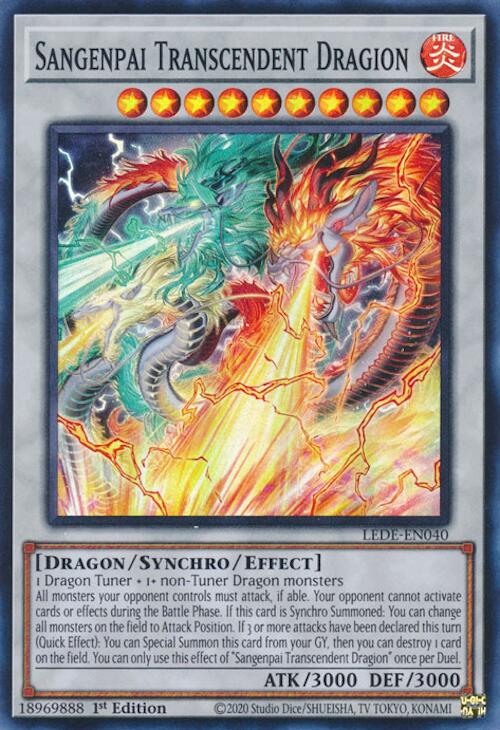 Sangenpai Transcendent Dragion [LEDE-EN040] Super Rare | Exor Games Dartmouth