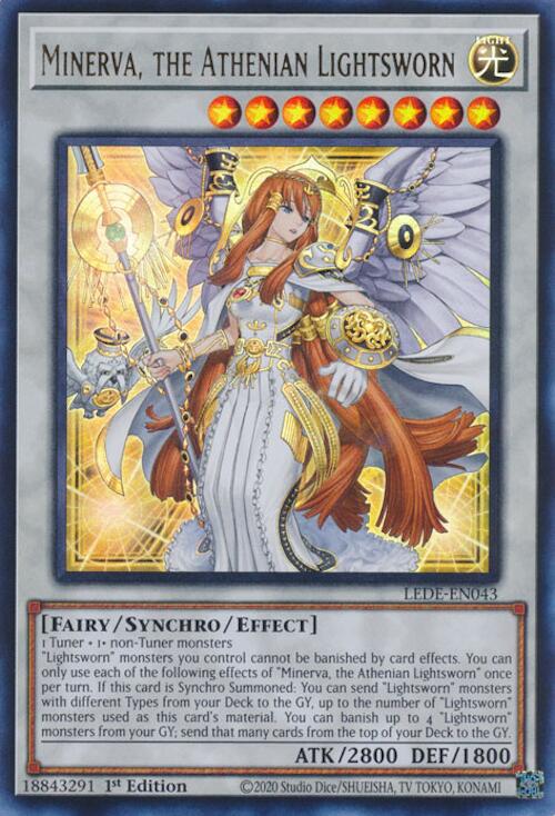 Minerva, the Athenian Lightsworn [LEDE-EN043] Ultra Rare | Exor Games Dartmouth