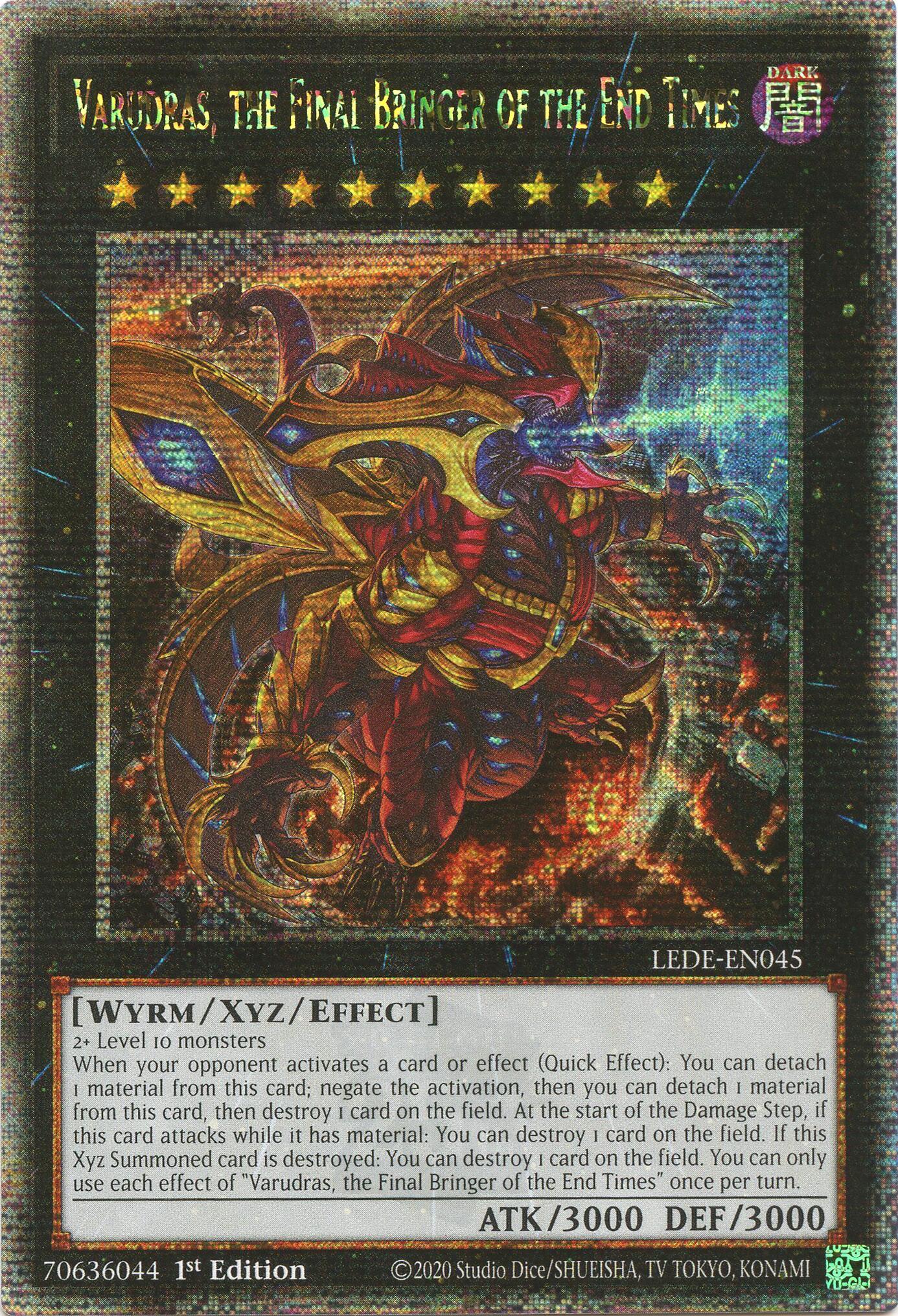 Varudras, the Final Bringer of the End Times (Quarter Century Secret Rare) [LEDE-EN045] Quarter Century Secret Rare | Exor Games Dartmouth