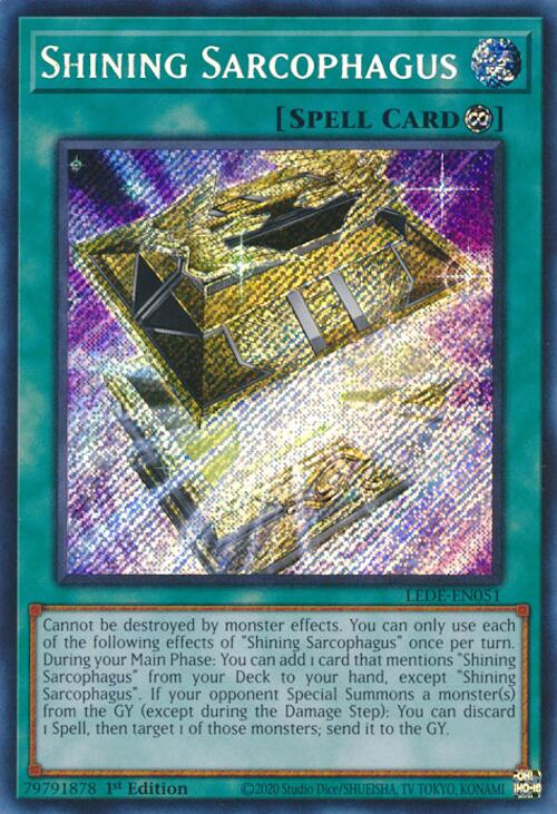 Shining Sarcophagus [LEDE-EN051] Secret Rare | Exor Games Dartmouth