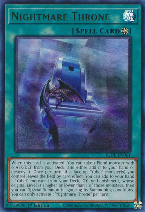 Nightmare Throne [LEDE-EN061] Ultra Rare | Exor Games Dartmouth