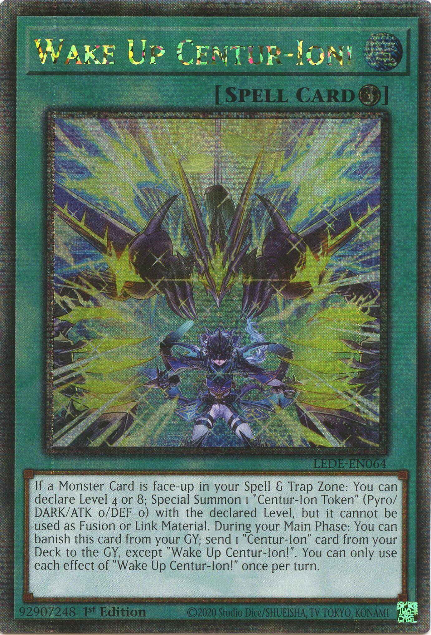 Wake Up Centur-Ion! (Quarter Century Secret Rare) [LEDE-EN064] Quarter Century Secret Rare | Exor Games Dartmouth