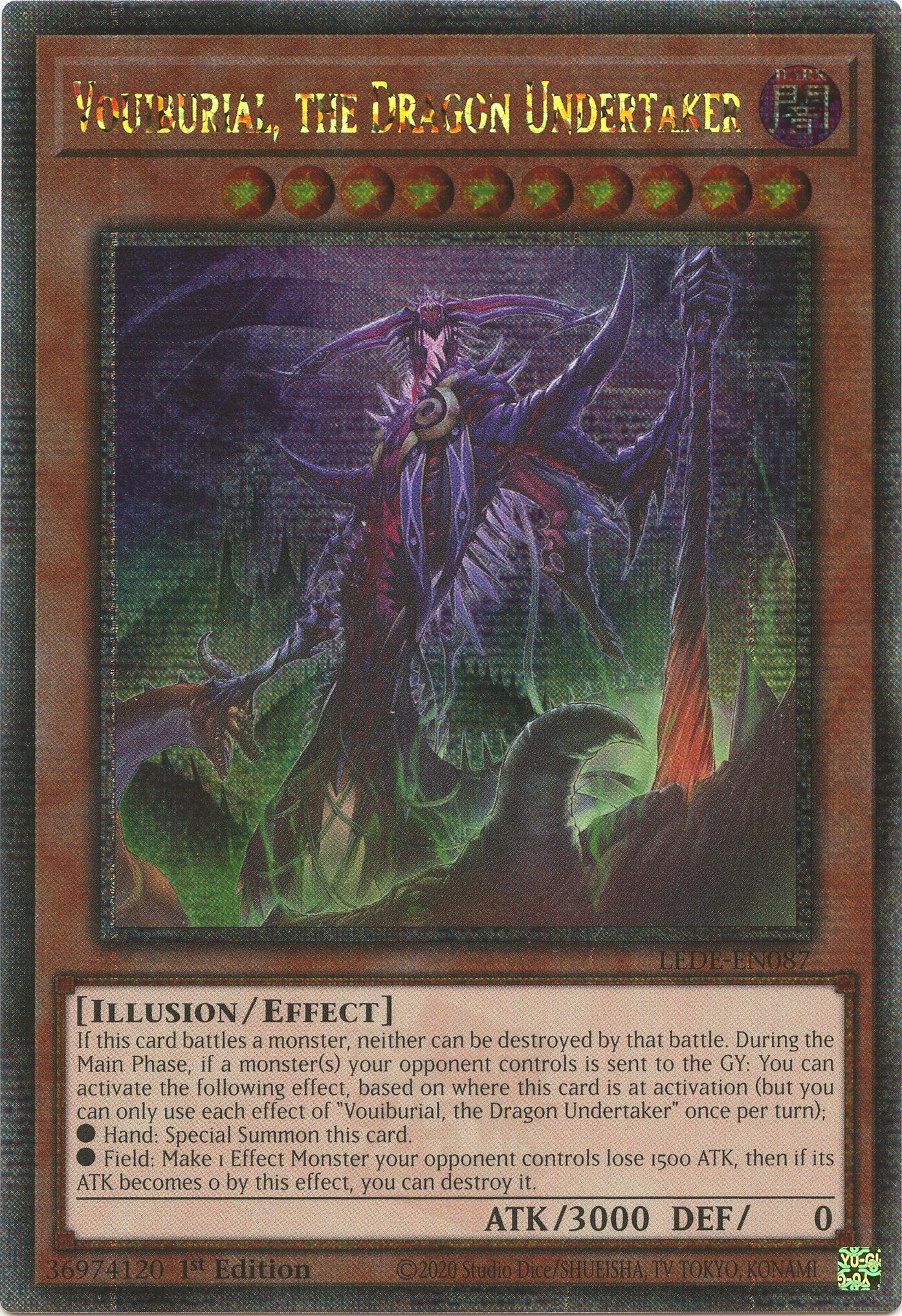 Vouiburial, the Dragon Undertaker (Quarter Century Secret Rare) [LEDE-EN087] Quarter Century Secret Rare | Exor Games Dartmouth