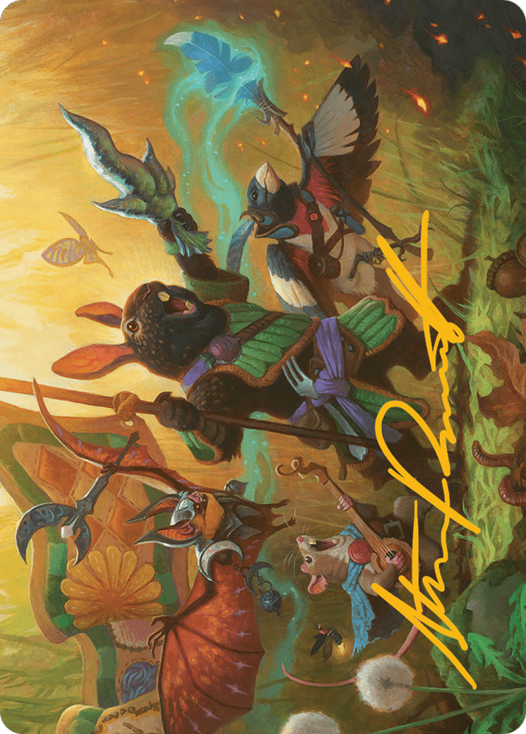 Valley Questcaller Art Card (Gold-Stamped Signature) [Bloomburrow Art Series] | Exor Games Dartmouth