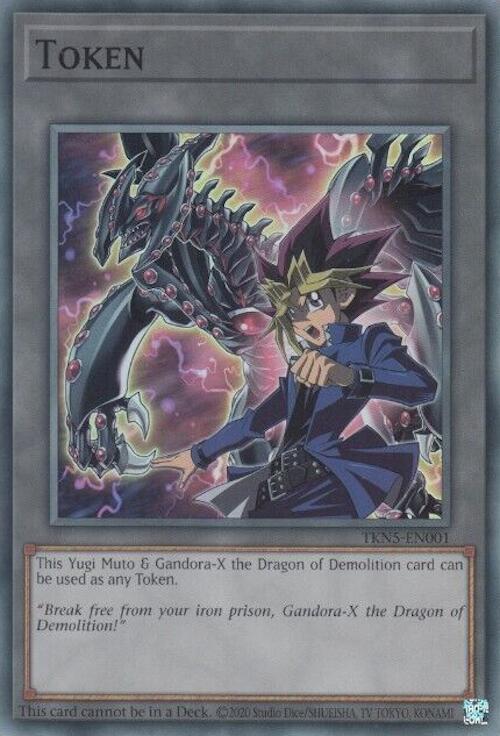 Token: Yugi Muto and Gandora-X the Dragon of Demolition [TKN5-EN001] Super Rare | Exor Games Dartmouth