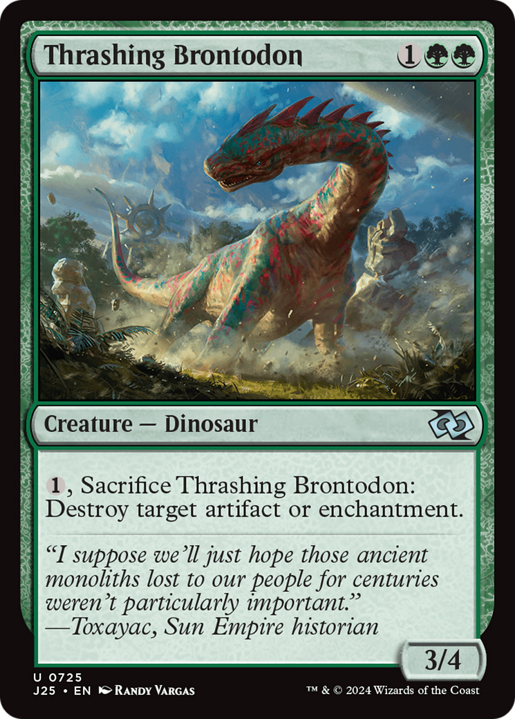 Thrashing Brontodon [Foundations Jumpstart] | Exor Games Dartmouth