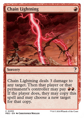 Chain Lightning (White Border) [Mystery Booster 2] | Exor Games Dartmouth