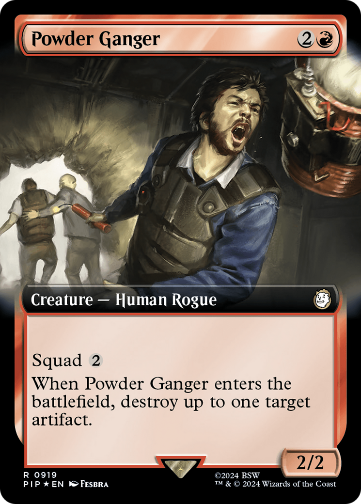 Powder Ganger (Extended Art) (Surge Foil) [Fallout] | Exor Games Dartmouth