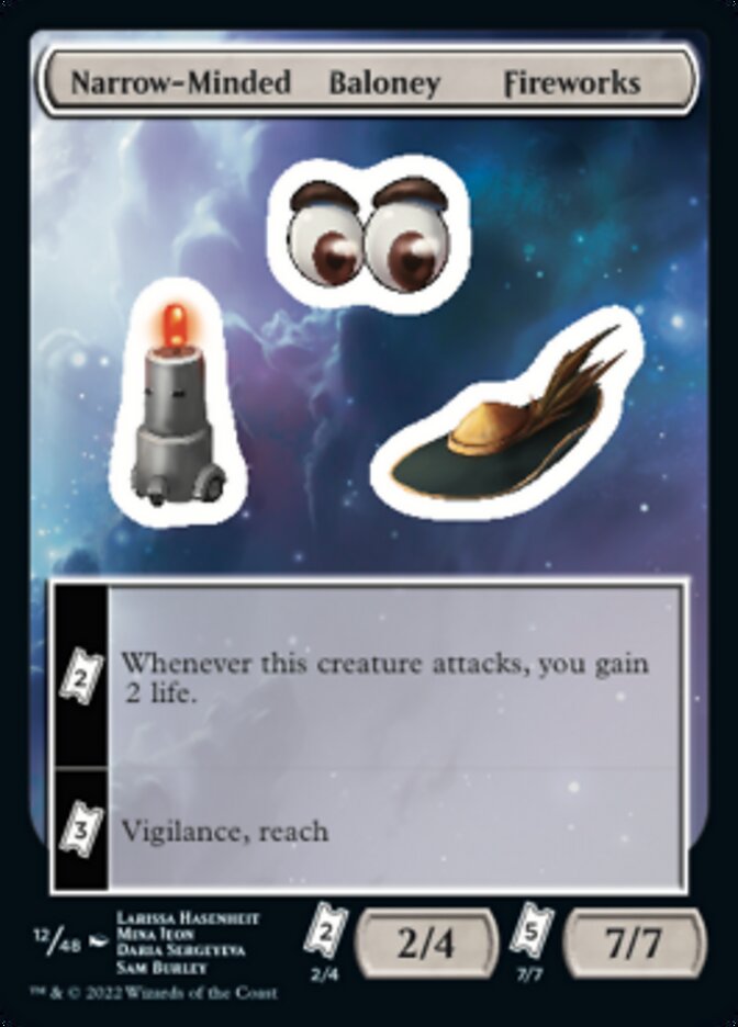 Narrow-Minded Baloney Fireworks [Unfinity Stickers] | Exor Games Dartmouth