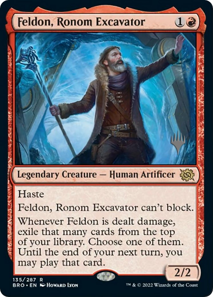 Feldon, Ronom Excavator (Promo Pack) [The Brothers' War Promos] | Exor Games Dartmouth