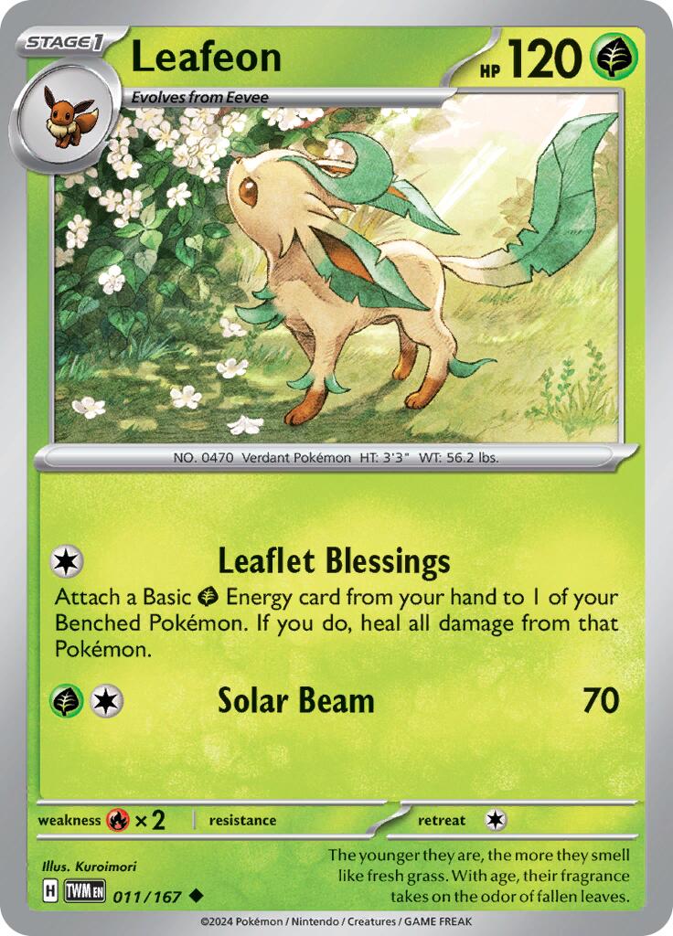 Leafeon (011/167) [Scarlet & Violet: Twilight Masquerade] | Exor Games Dartmouth