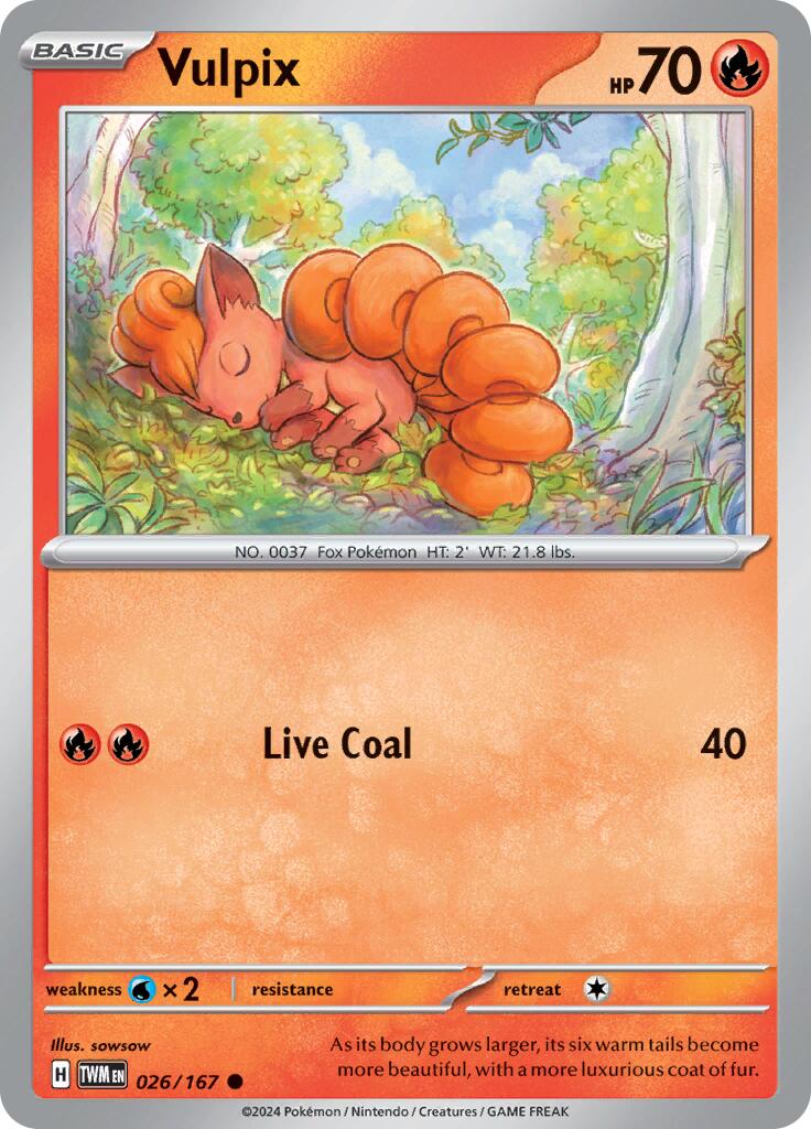 Vulpix (026/167) [Scarlet & Violet: Twilight Masquerade] | Exor Games Dartmouth