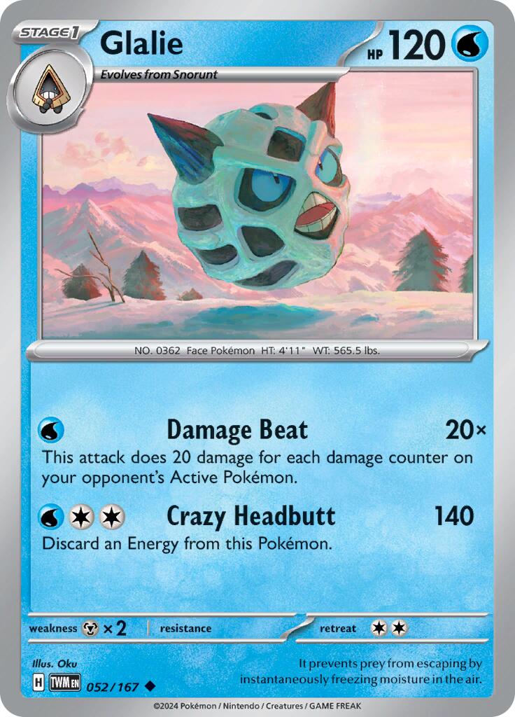 Glalie (052/167) [Scarlet & Violet: Twilight Masquerade] | Exor Games Dartmouth