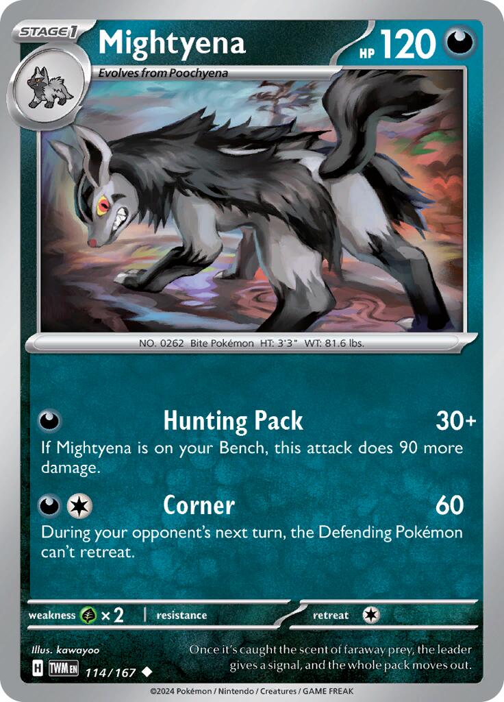 Mightyena (114/167) [Scarlet & Violet: Twilight Masquerade] | Exor Games Dartmouth