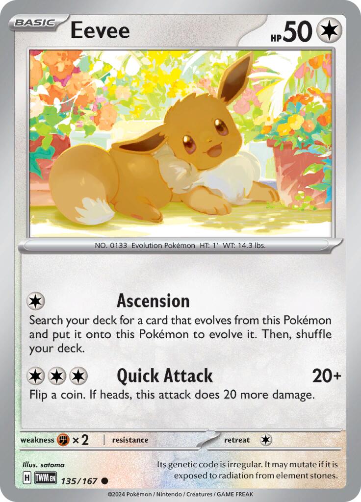 Eevee (135/167) [Scarlet & Violet: Twilight Masquerade] | Exor Games Dartmouth