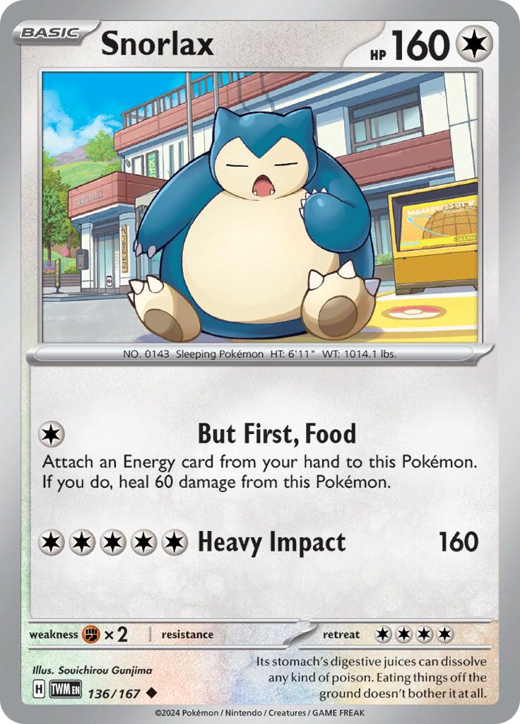 Snorlax (136/167) [Scarlet & Violet: Twilight Masquerade] | Exor Games Dartmouth