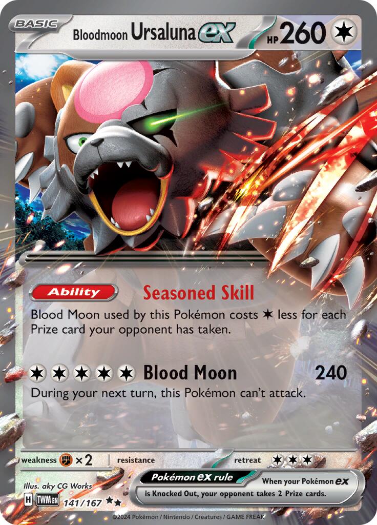 Bloodmoon Ursaluna ex (141/167) [Scarlet & Violet: Twilight Masquerade] | Exor Games Dartmouth