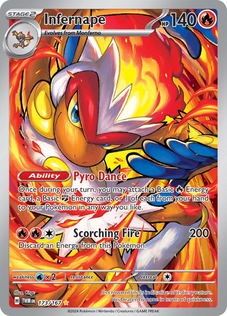 Infernape (173/167) [Scarlet & Violet: Twilight Masquerade] | Exor Games Dartmouth