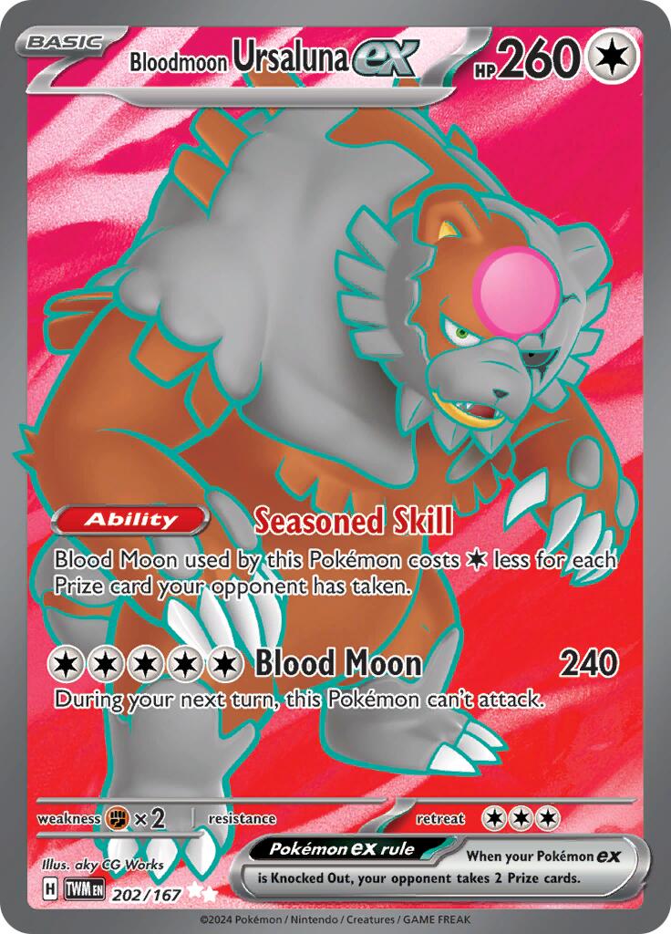 Bloodmoon Ursaluna ex (202/167) [Scarlet & Violet: Twilight Masquerade] | Exor Games Dartmouth