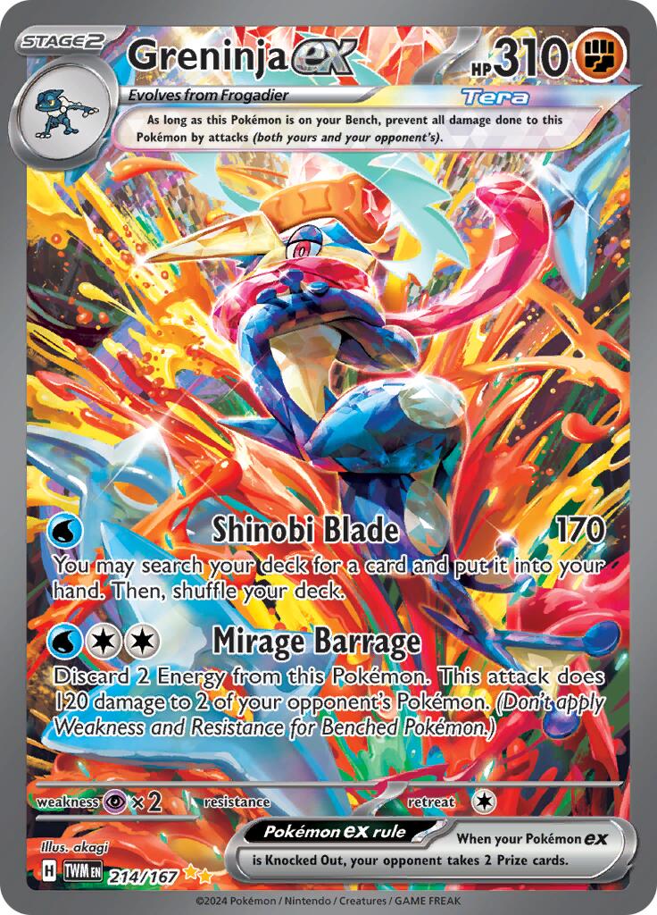 Greninja ex (214/167) [Scarlet & Violet: Twilight Masquerade] | Exor Games Dartmouth