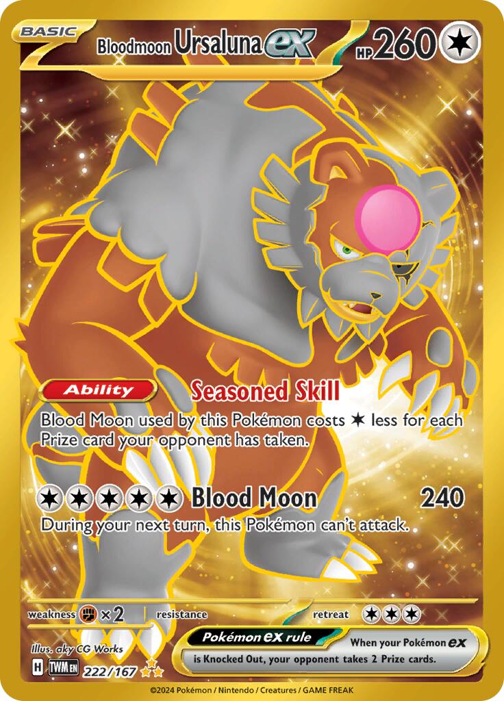 Bloodmoon Ursaluna ex (222/167) [Scarlet & Violet: Twilight Masquerade] | Exor Games Dartmouth