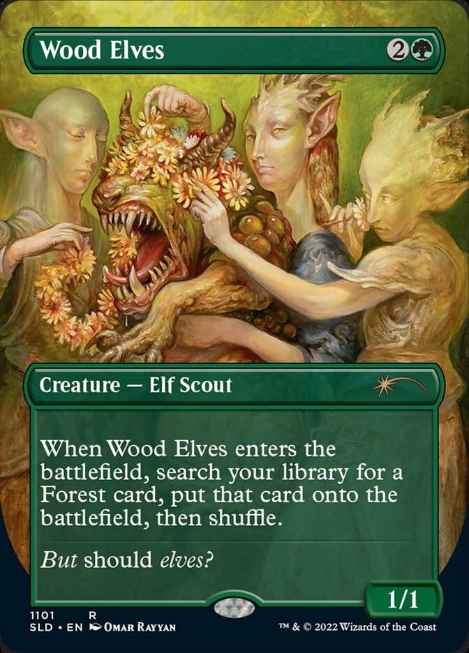 Wood Elves (Borderless) [Secret Lair Drop Series] | Exor Games Dartmouth