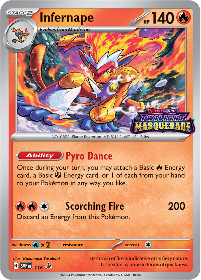 Infernape (116) [Scarlet & Violet: Black Star Promos] | Exor Games Dartmouth