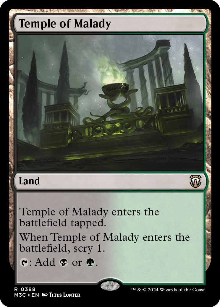 Temple of Malady [Modern Horizons 3 Commander] | Exor Games Dartmouth