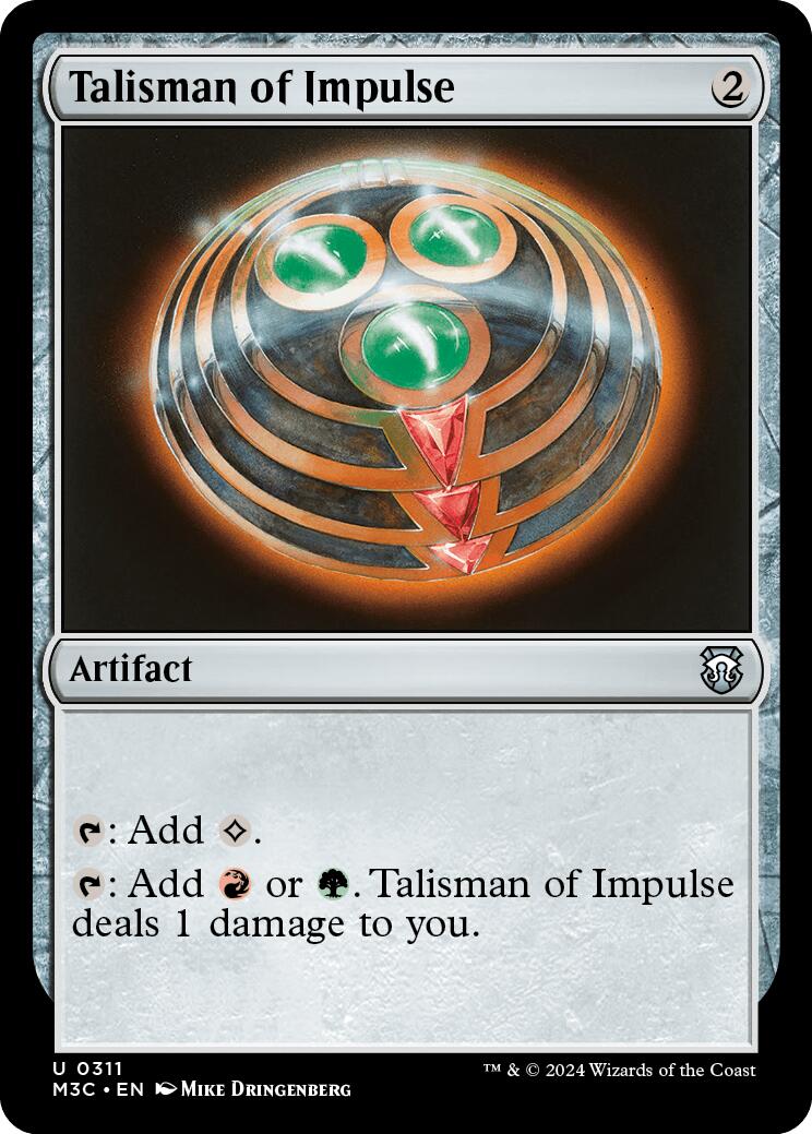 Talisman of Impulse [Modern Horizons 3 Commander] | Exor Games Dartmouth