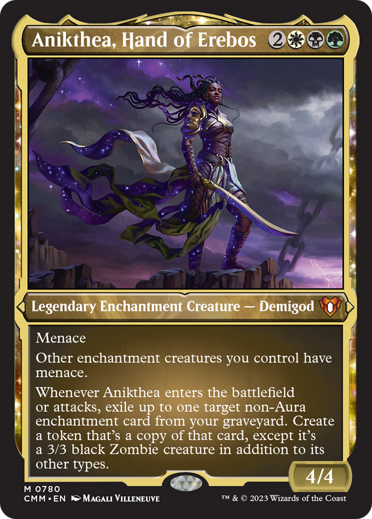 Anikthea, Hand of Erebos (Display Commander) (Foil Etched) [Commander Masters] | Exor Games Dartmouth