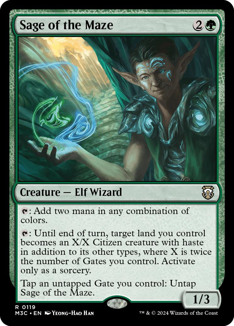 Sage of the Maze [Modern Horizons 3 Commander] | Exor Games Dartmouth