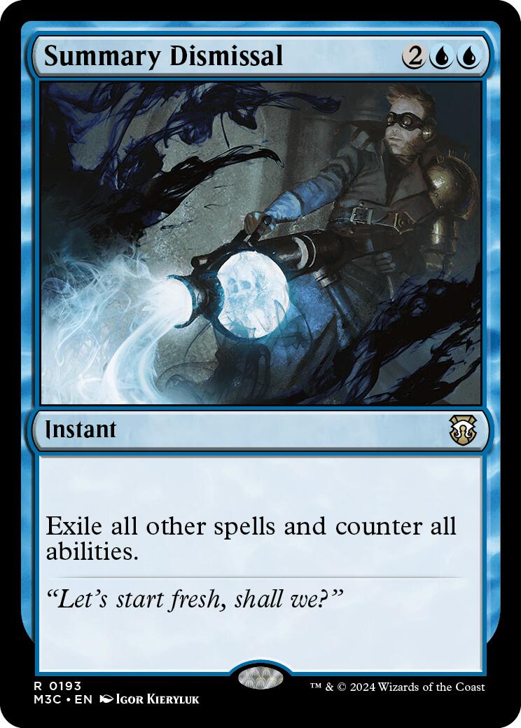 Summary Dismissal [Modern Horizons 3 Commander] | Exor Games Dartmouth