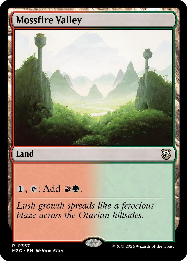 Mossfire Valley [Modern Horizons 3 Commander] | Exor Games Dartmouth