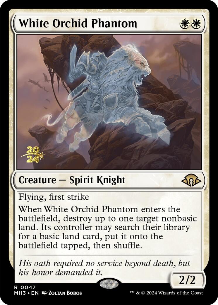 White Orchid Phantom [Modern Horizons 3 Prerelease Promos] | Exor Games Dartmouth