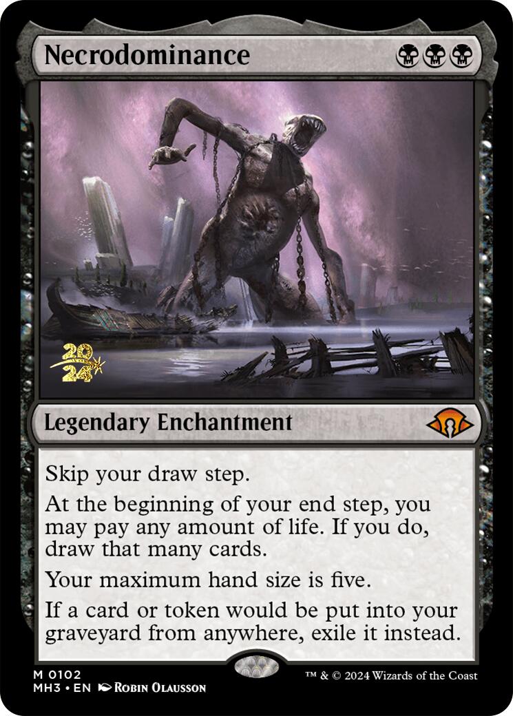 Necrodominance [Modern Horizons 3 Prerelease Promos] | Exor Games Dartmouth