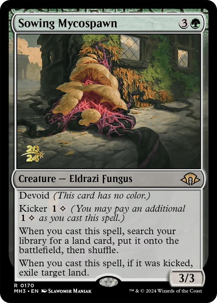 Sowing Mycospawn [Modern Horizons 3 Prerelease Promos] | Exor Games Dartmouth