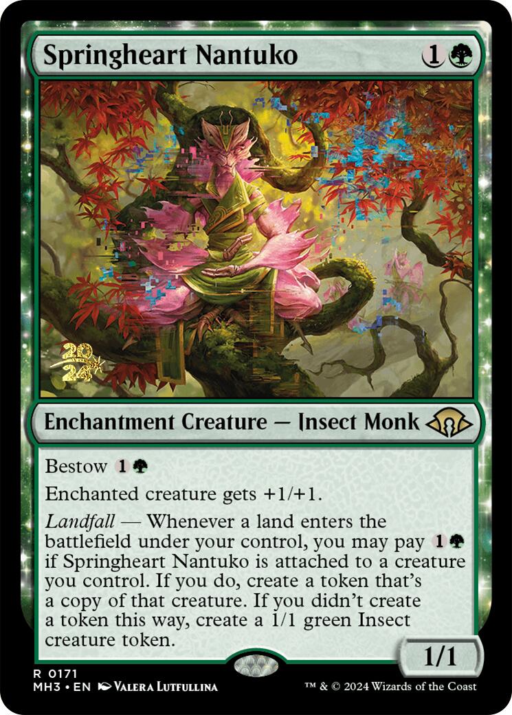 Springheart Nantuko [Modern Horizons 3 Prerelease Promos] | Exor Games Dartmouth