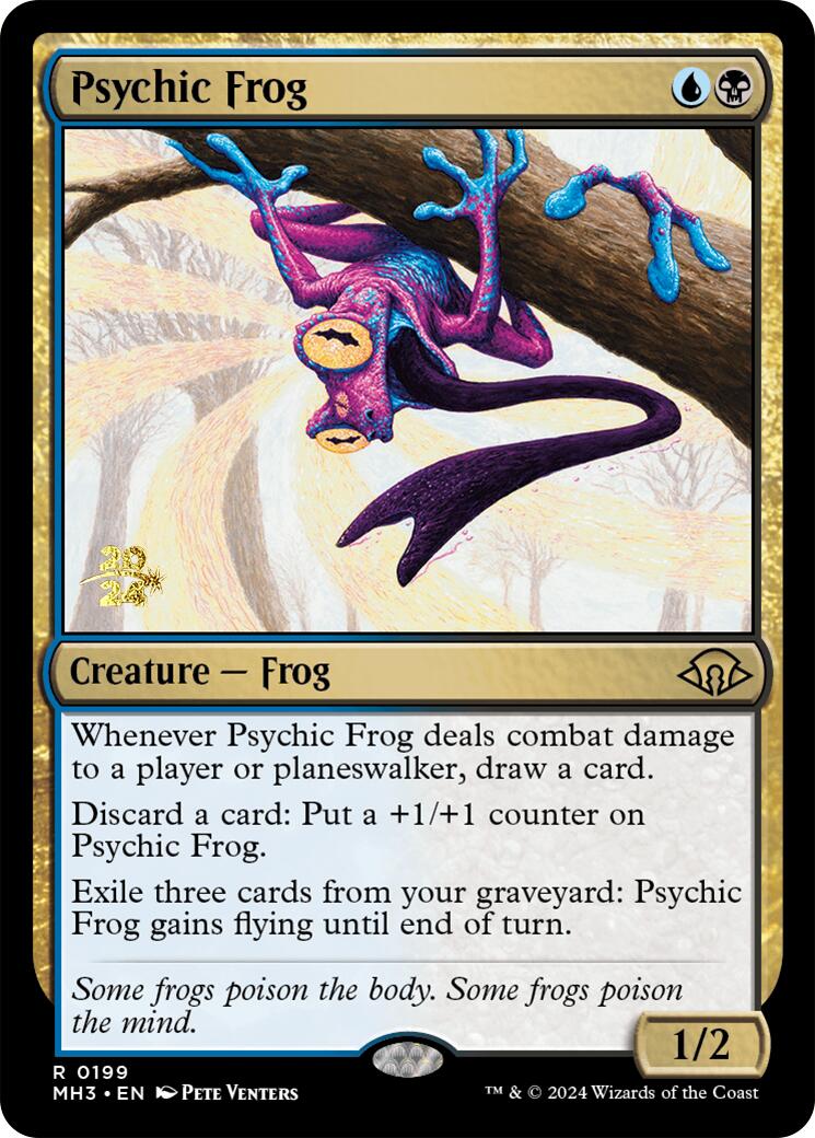 Psychic Frog [Modern Horizons 3 Prerelease Promos] | Exor Games Dartmouth