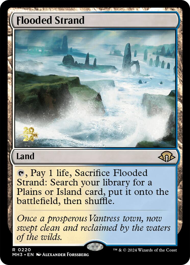 Flooded Strand [Modern Horizons 3 Prerelease Promos] | Exor Games Dartmouth