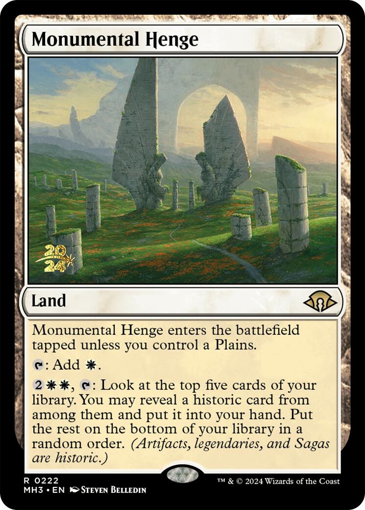 Monumental Henge [Modern Horizons 3 Prerelease Promos] | Exor Games Dartmouth