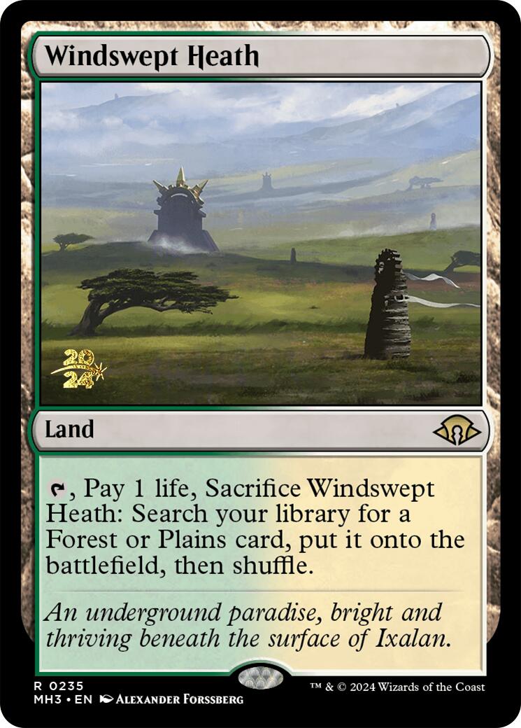 Windswept Heath [Modern Horizons 3 Prerelease Promos] | Exor Games Dartmouth