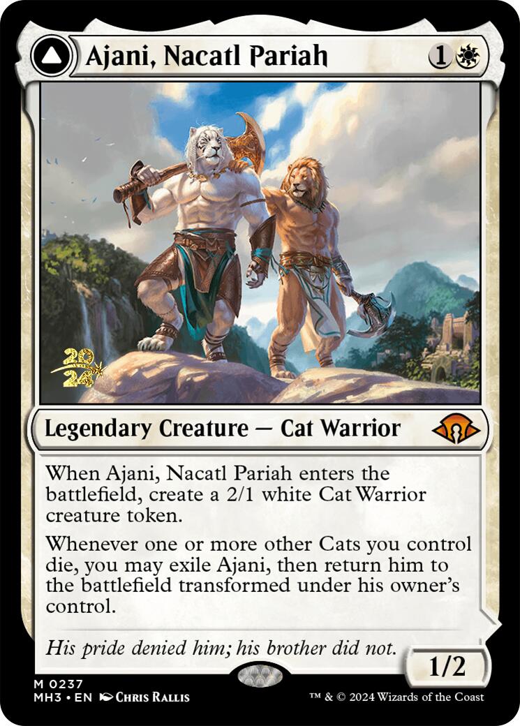 Ajani, Nacatl Pariah [Modern Horizons 3 Prerelease Promos] | Exor Games Dartmouth