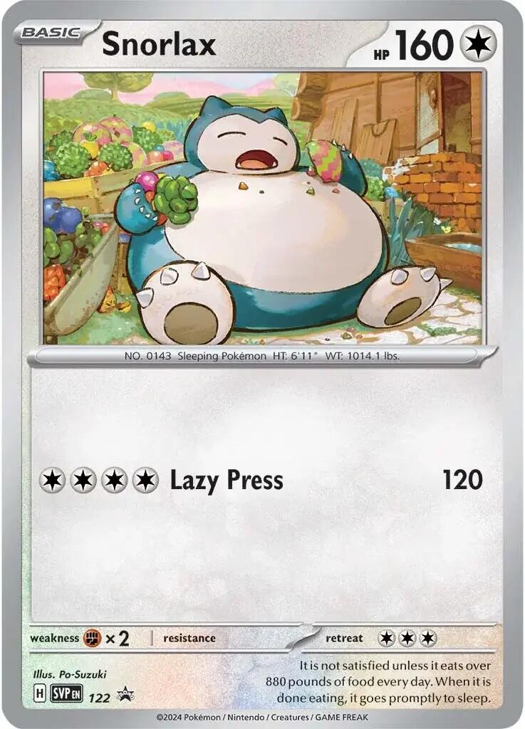 Snorlax (122) [Scarlet & Violet: Black Star Promos] | Exor Games Dartmouth