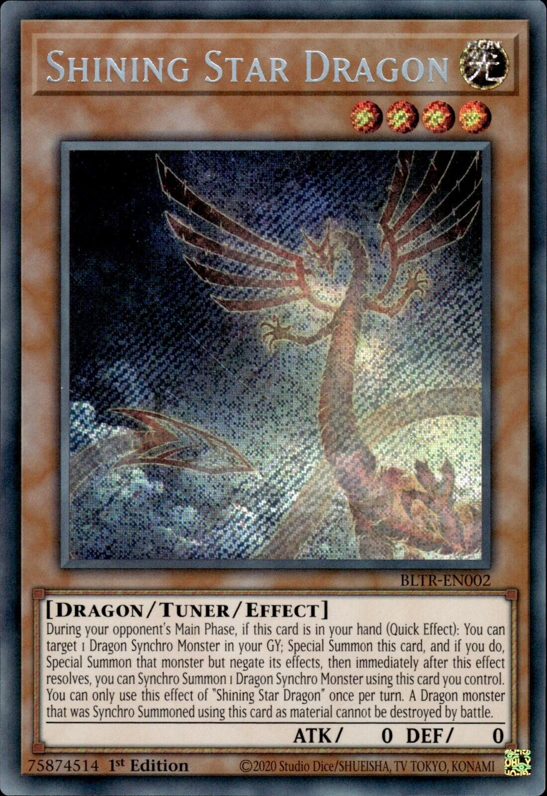 Shining Star Dragon [BLTR-EN002] Secret Rare | Exor Games Dartmouth