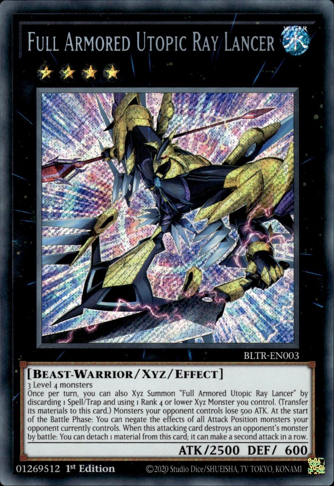 Full Armored Utopic Ray Lancer [BLTR-EN003] Secret Rare | Exor Games Dartmouth