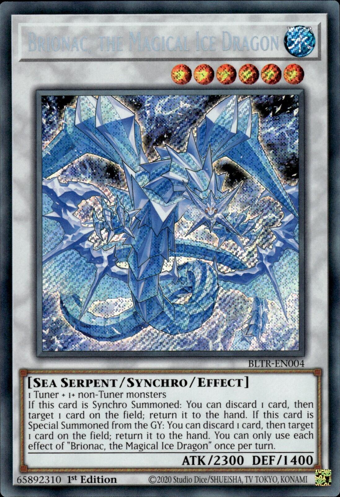 Brionac, the Magical Ice Dragon [BLTR-EN004] Secret Rare | Exor Games Dartmouth