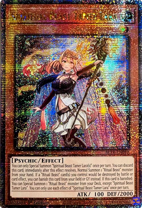 Spiritual Beast Tamer Lara (Quarter Century Secret Rare) [BLTR-EN017] Quarter Century Secret Rare | Exor Games Dartmouth