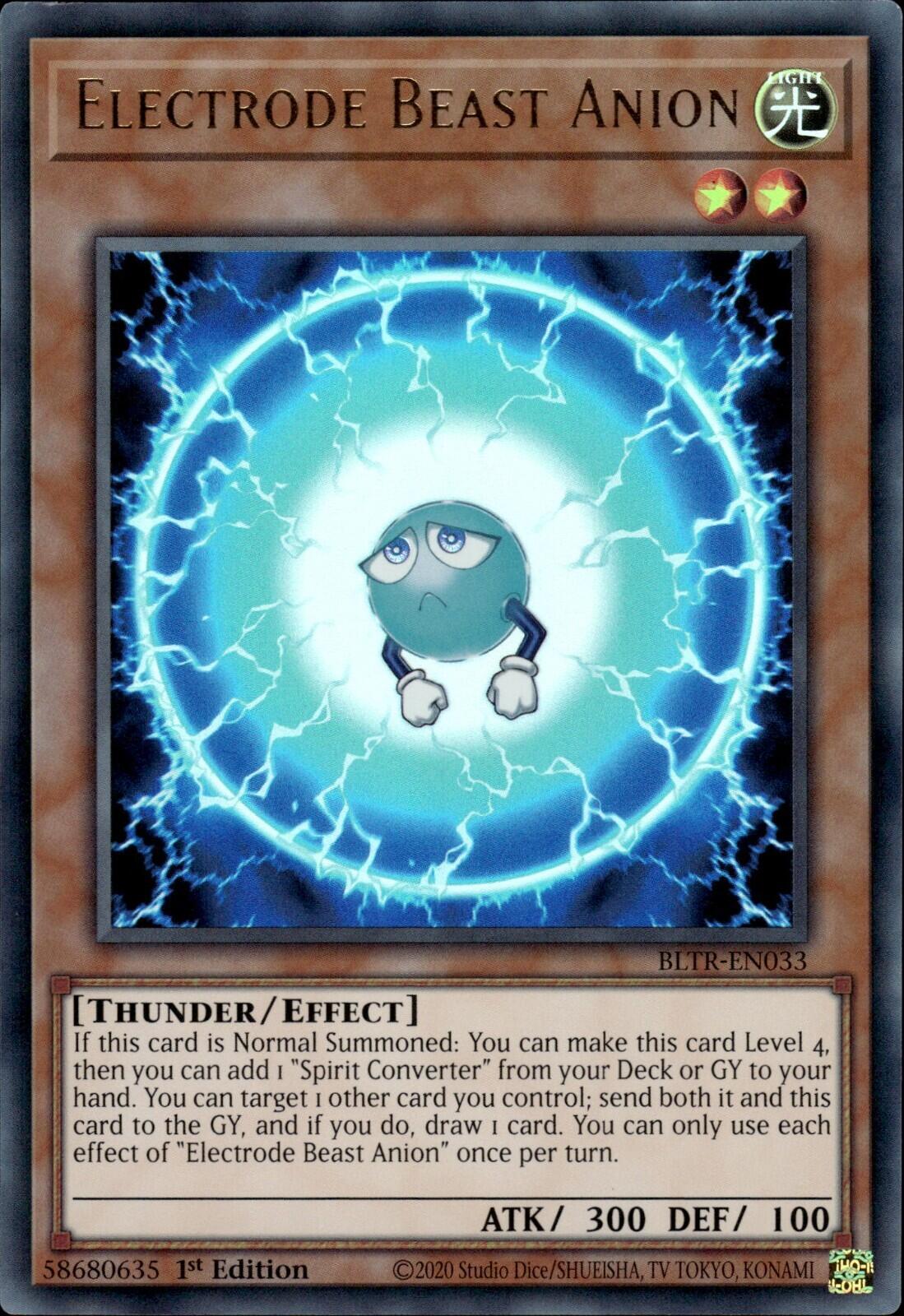 Electrode Beast Anion [BLTR-EN033] Ultra Rare | Exor Games Dartmouth
