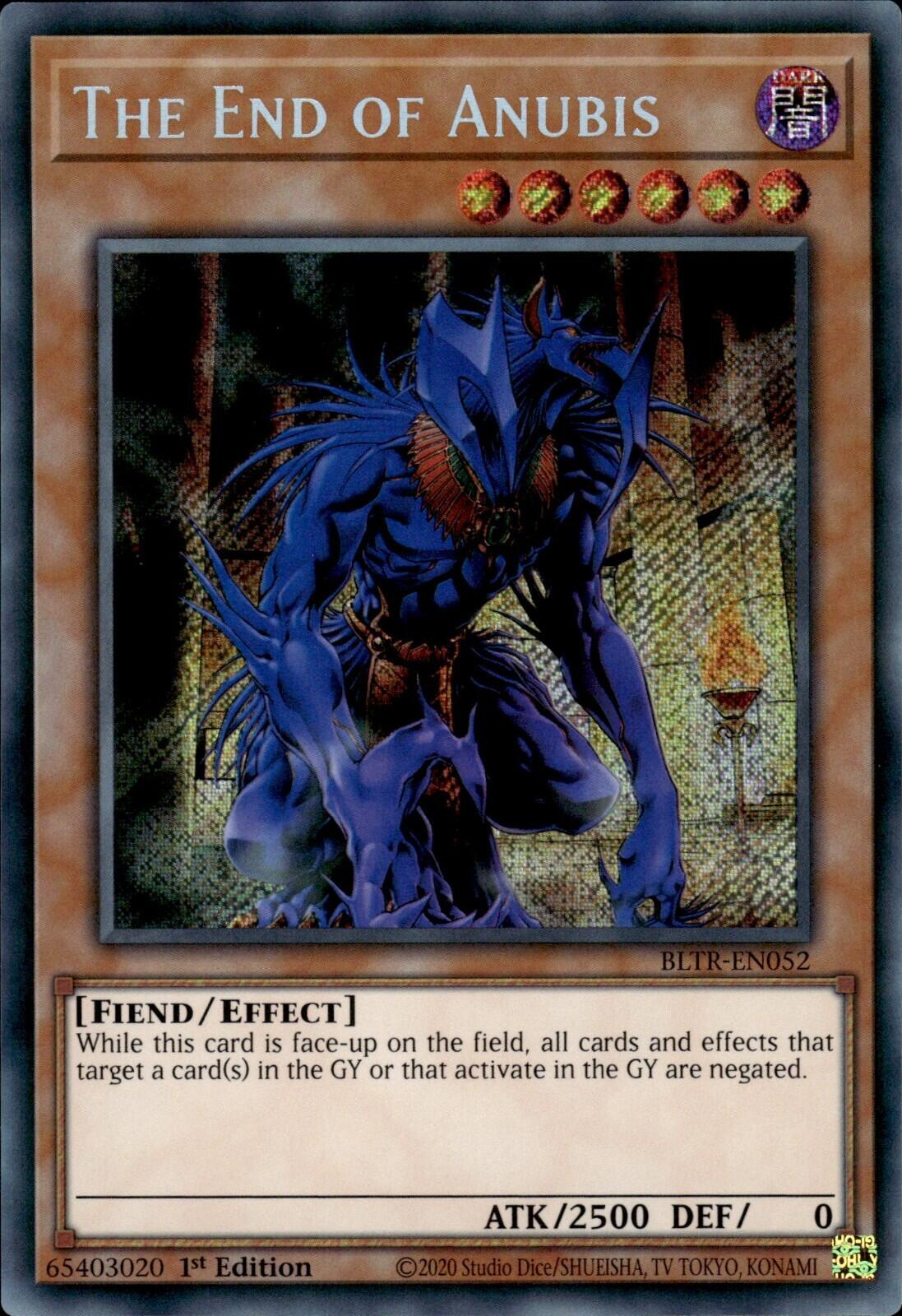The End of Anubis [BLTR-EN052] Secret Rare | Exor Games Dartmouth