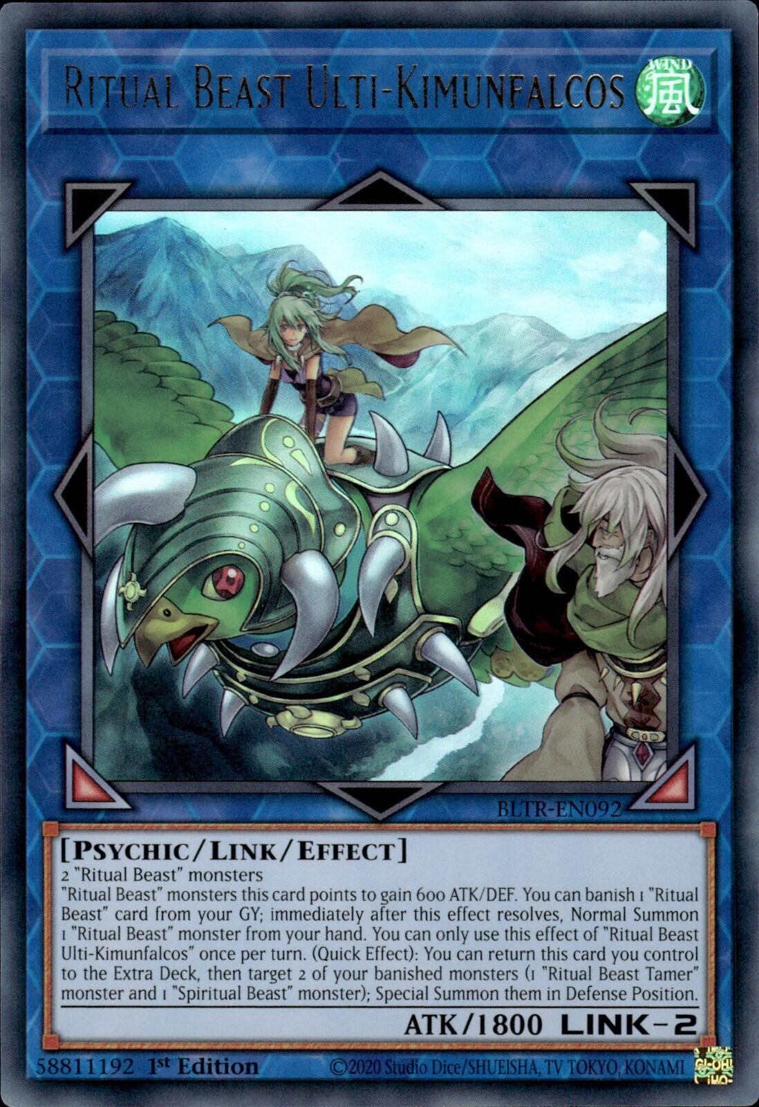Ritual Beast Ulti-Kimunfalcos [BLTR-EN092] Ultra Rare | Exor Games Dartmouth